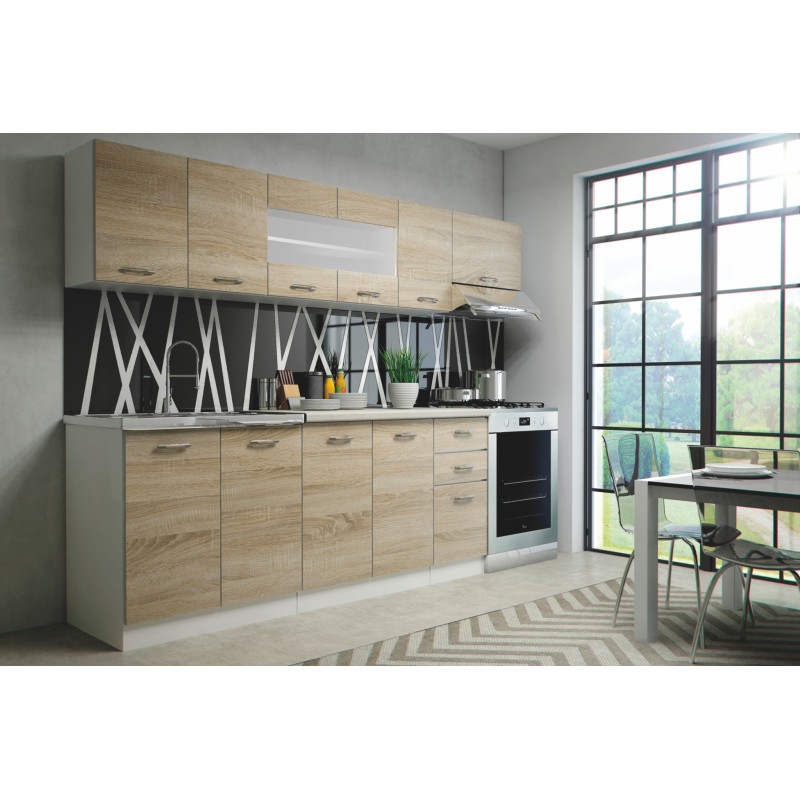 'PEARL 260 - KITCHEN - SONOMA OAK/WHITE' 'PEARL 260 - KITCHEN - SONOMA OAK/WHITE'