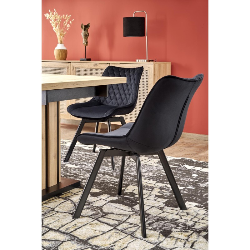 'LAMELLO Extendable Table 130-180/80 cm Artisan Oak/Black' 'LAMELLO Extendable Table 130-180/80 cm Artisan Oak/Black'