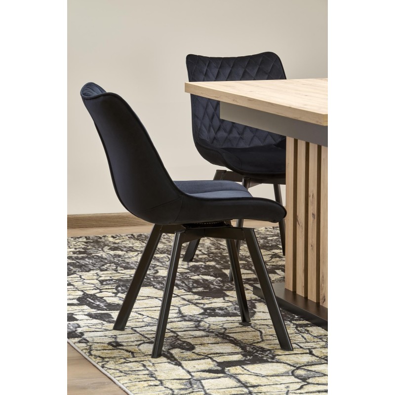 'LAMELLO Extendable Table 130-180/80 cm Artisan Oak/Black' 'LAMELLO Extendable Table 130-180/80 cm Artisan Oak/Black'