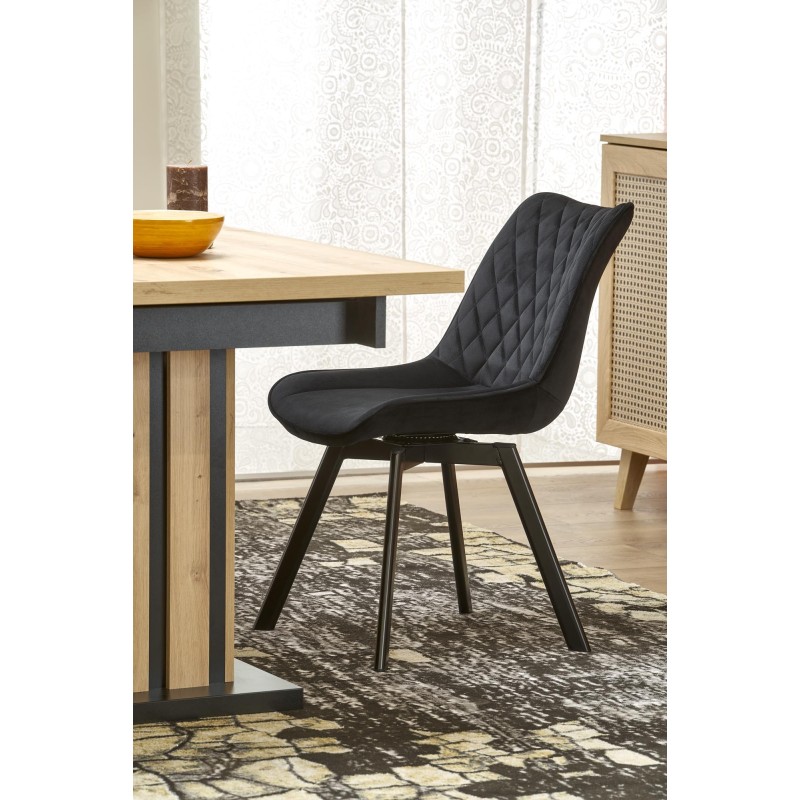 'LAMELLO Extendable Table 130-180/80 cm Artisan Oak/Black' 'LAMELLO Extendable Table 130-180/80 cm Artisan Oak/Black'