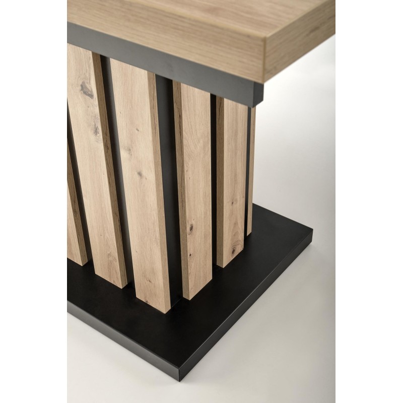 'LAMELLO Extendable Table 160-210/90 cm Artisan Oak/Black' 'LAMELLO Extendable Table 160-210/90 cm Artisan Oak/Black'