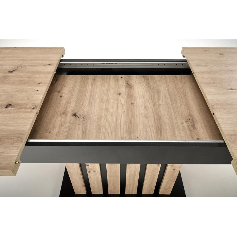 'LAMELLO Extendable Table 160-210/90 cm Artisan Oak/Black' 'LAMELLO Extendable Table 160-210/90 cm Artisan Oak/Black'