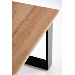 'LIBRA Coffee Table in Wotan Oak/Black Color' 'LIBRA Coffee Table in Wotan Oak/Black Color'