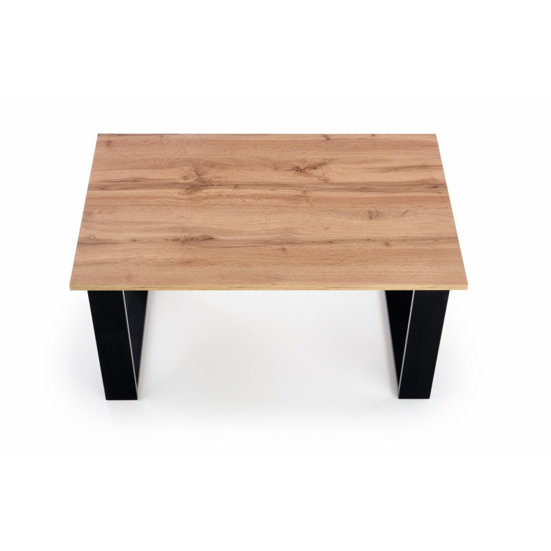 'LIBRA Coffee Table in Wotan Oak/Black Color' 'LIBRA Coffee Table in Wotan Oak/Black Color'