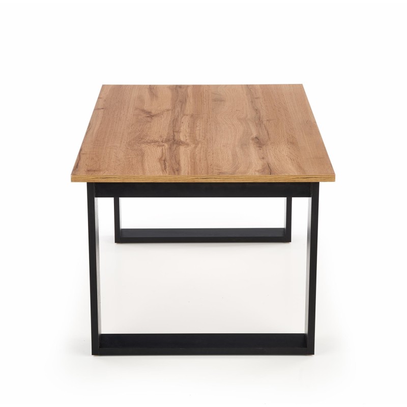 'LIBRA Coffee Table in Wotan Oak/Black Color' 'LIBRA Coffee Table in Wotan Oak/Black Color'