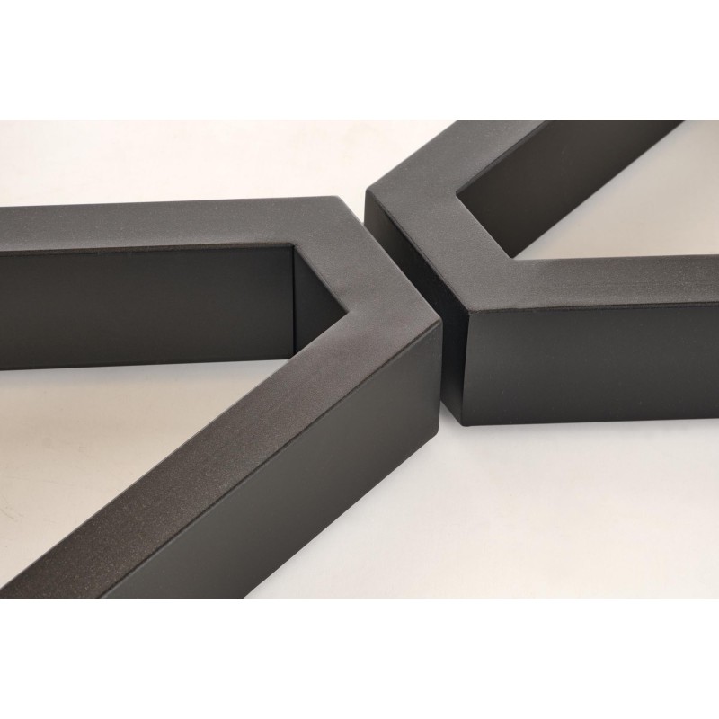 'MASSIVE 2 Extendable Table 160-250x90x77 cm Natural Oak/Black' 'MASSIVE 2 Extendable Table 160-250x90x77 cm Natural Oak/Black'