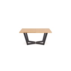 'MASSIVE 2 Extendable Table 160-250x90x77 cm Natural Oak/Black' 'MASSIVE 2 Extendable Table 160-250x90x77 cm Natural Oak/Black'