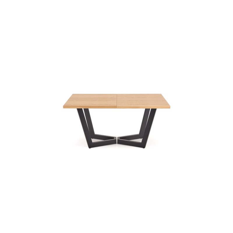 'MASSIVE 2 Extendable Table 160-250x90x77 cm Natural Oak/Black' 'MASSIVE 2 Extendable Table 160-250x90x77 cm Natural Oak/Black'