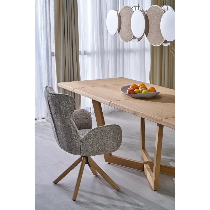 'MASSIVE 3 Extendable Table 160-250x90x77 cm Natural Oak/Natural Oak' 'MASSIVE 3 Extendable Table 160-250x90x77 cm Natural Oak/Natural Oak'
