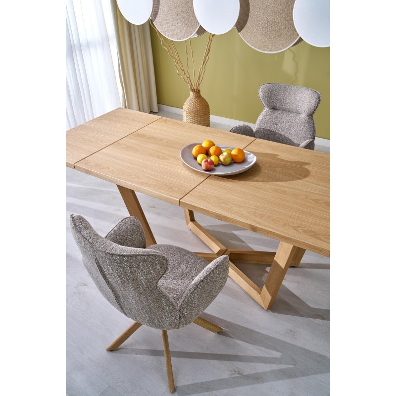 'MASSIVE 3 Extendable Table 160-250x90x77 cm Natural Oak/Natural Oak' 'MASSIVE 3 Extendable Table 160-250x90x77 cm Natural Oak/Natural Oak'