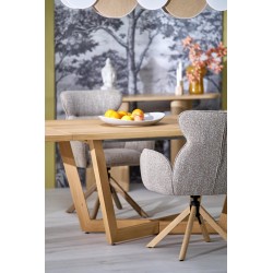 'MASSIVE 3 Extendable Table 160-250x90x77 cm Natural Oak/Natural Oak' 'MASSIVE 3 Extendable Table 160-250x90x77 cm Natural Oak/Natural Oak'