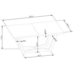 'MASSIVE 3 Extendable Table 160-250x90x77 cm Natural Oak/Natural Oak' 'MASSIVE 3 Extendable Table 160-250x90x77 cm Natural Oak/Natural Oak'