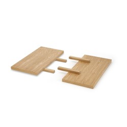 'MASSIVE 3 Extensions 45x90 cm Set Natural Oak'