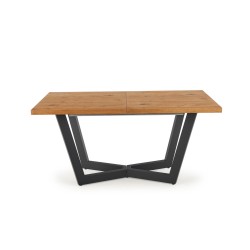 'MASSIVE Extendable Table 160-250x90x77 cm Light Oak/Black' 'MASSIVE Extendable Table 160-250x90x77 cm Light Oak/Black'