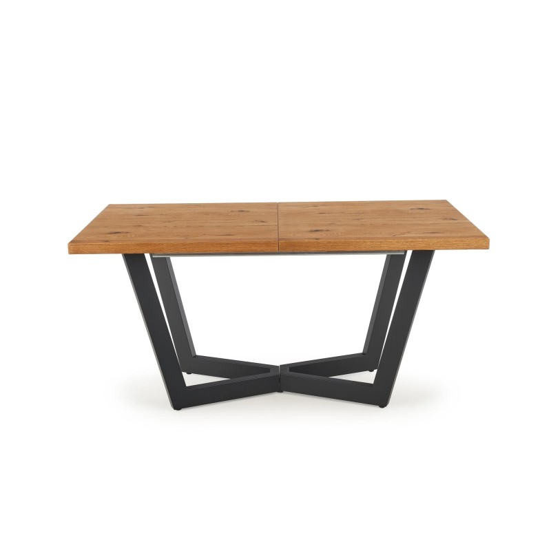 'MASSIVE Extendable Table 160-250x90x77 cm Light Oak/Black' 'MASSIVE Extendable Table 160-250x90x77 cm Light Oak/Black'