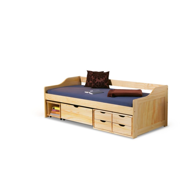 'MAXIMA 2 Solid Pine Wood Youth Bed'