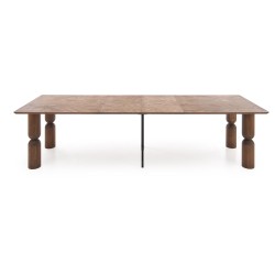 'MELTON Extendable Table 200-300x101x76 cm Light Walnut' 'MELTON Extendable Table 200-300x101x76 cm Light Walnut'
