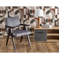 'MEMORY Ebony Chair / Upholstery: MONOLITH 85'
