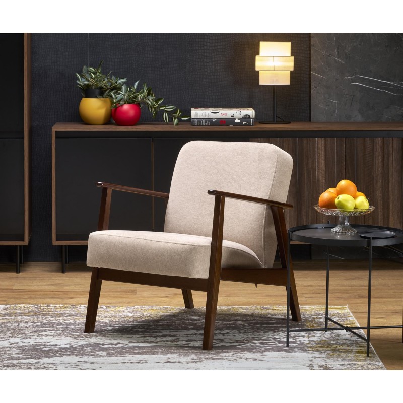 "MILANO 1S Armchair - Beige Castel 15 Upholstery" "MILANO 1S Armchair - Beige Castel 15 Upholstery"
