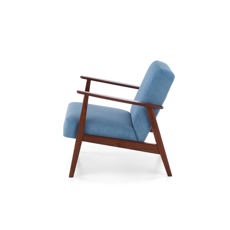 'MILANO 1S Armchair - Blue Castel 74 Upholstery' 'MILANO 1S Armchair - Blue Castel 74 Upholstery'
