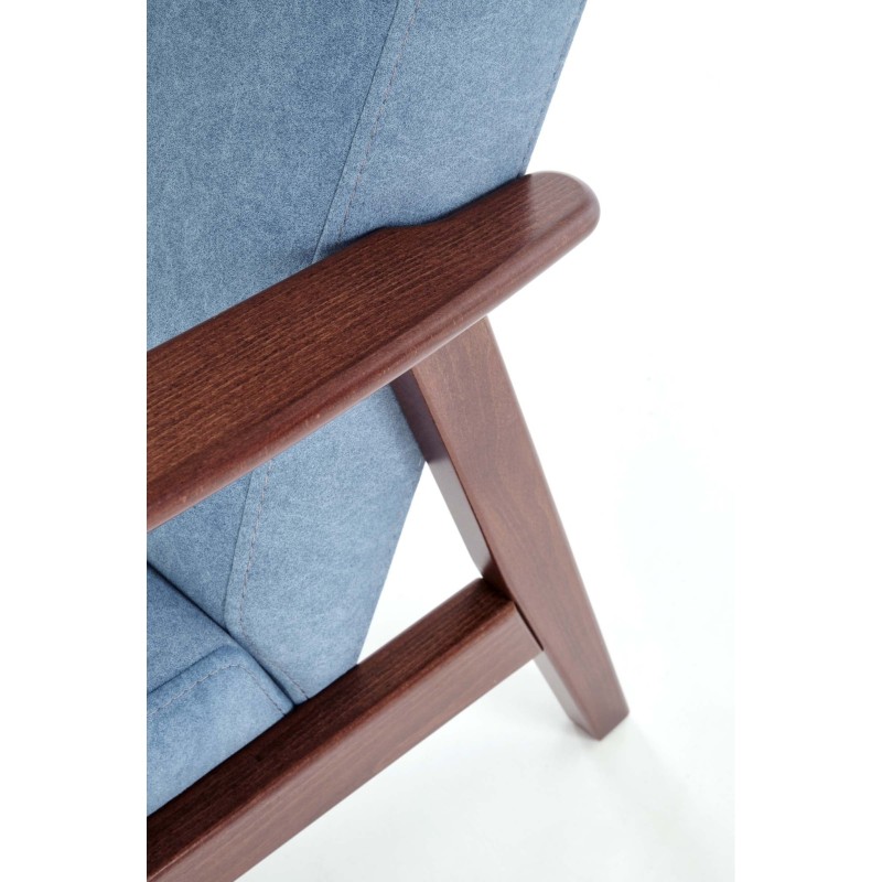 'MILANO 1S Armchair - Blue Castel 74 Upholstery' 'MILANO 1S Armchair - Blue Castel 74 Upholstery'