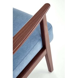 'MILANO 1S Armchair - Blue Castel 74 Upholstery' 'MILANO 1S Armchair - Blue Castel 74 Upholstery'