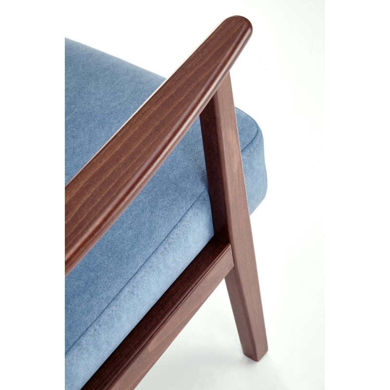 'MILANO 1S Armchair - Blue Castel 74 Upholstery' 'MILANO 1S Armchair - Blue Castel 74 Upholstery'