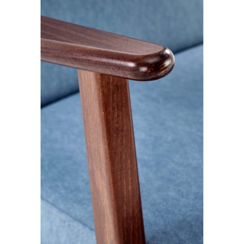 'MILANO 1S Armchair - Blue Castel 74 Upholstery' 'MILANO 1S Armchair - Blue Castel 74 Upholstery'