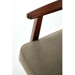 'MILANO 1S Armchair - Olive Upholstery Castel 39' 'MILANO 1S Armchair - Olive Upholstery Castel 39'