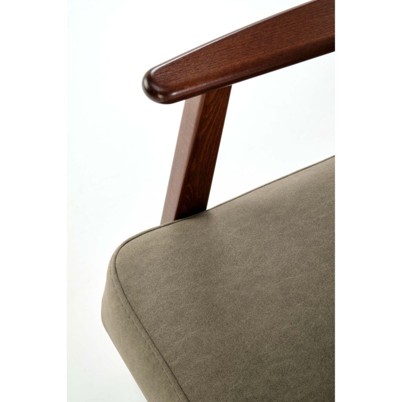'MILANO 1S Armchair - Olive Upholstery Castel 39' 'MILANO 1S Armchair - Olive Upholstery Castel 39'