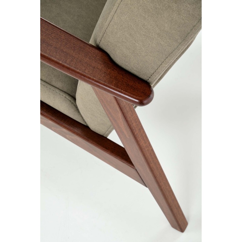 'MILANO 1S Armchair - Olive Upholstery Castel 39' 'MILANO 1S Armchair - Olive Upholstery Castel 39'