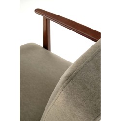 'MILANO 1S Armchair - Olive Upholstery Castel 39' 'MILANO 1S Armchair - Olive Upholstery Castel 39'