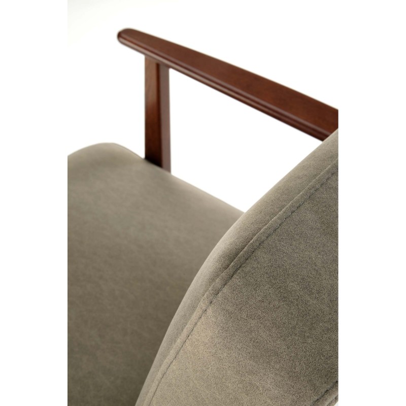 'MILANO 1S Armchair - Olive Upholstery Castel 39' 'MILANO 1S Armchair - Olive Upholstery Castel 39'