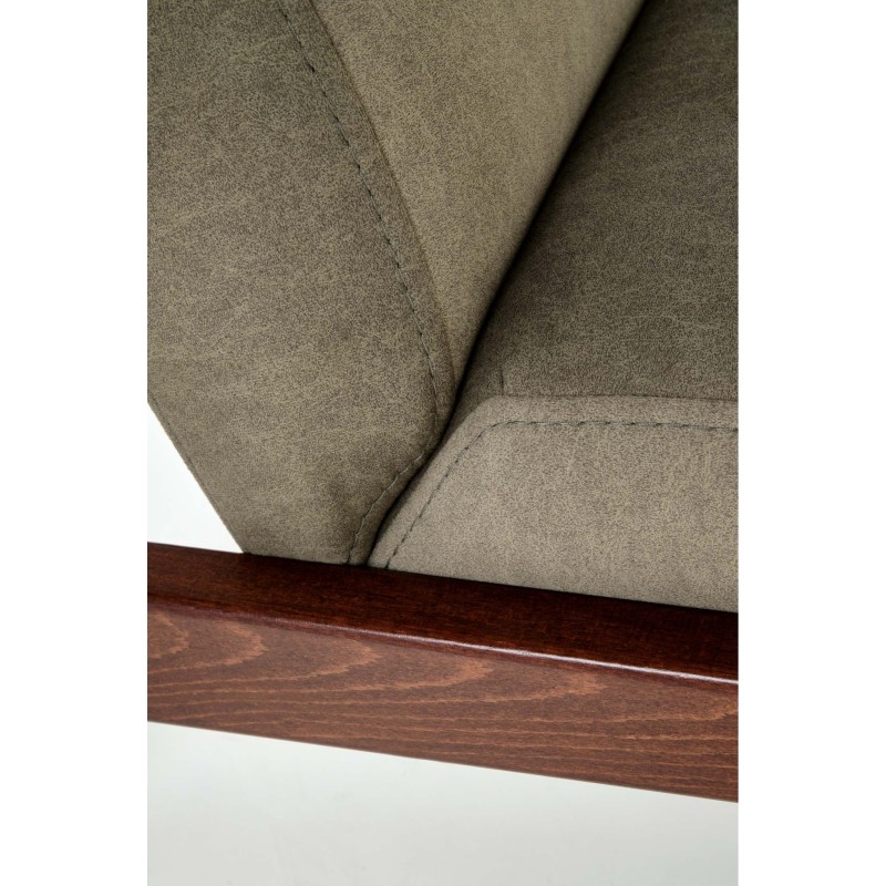'MILANO 1S Armchair - Olive Upholstery Castel 39' 'MILANO 1S Armchair - Olive Upholstery Castel 39'
