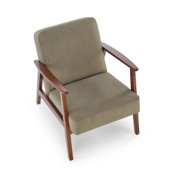 'MILANO 1S Armchair - Olive Upholstery Castel 39' 'MILANO 1S Armchair - Olive Upholstery Castel 39'