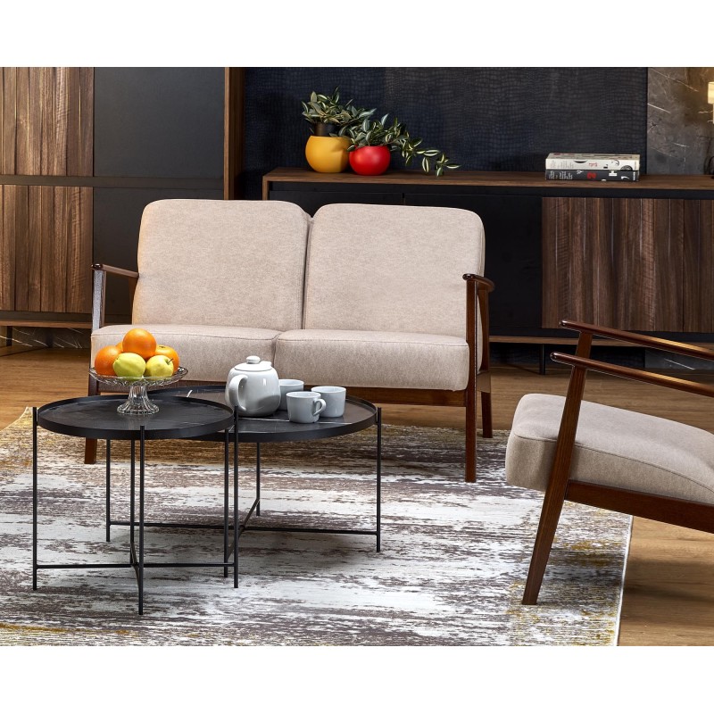 MILANO 2S sofa - beżowy tap. Castel 15 (1p 1szt) MILANO 2S sofa - beżowy tap. Castel 15 (1p 1szt)