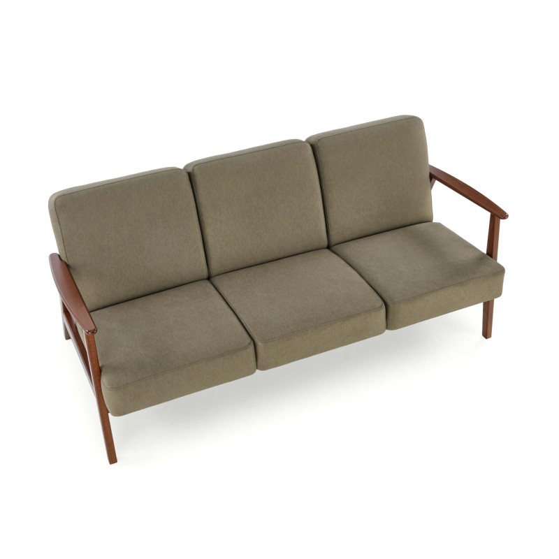'MILANO 3S Sofa - Olive Upholstery Castel 39' 'MILANO 3S Sofa - Olive Upholstery Castel 39'