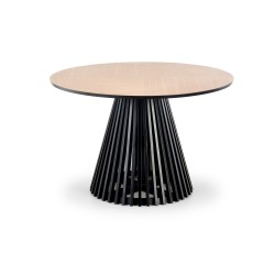 'MIYAKI Table Top - Natural Oak, Leg - Black' 'MIYAKI Table Top - Natural Oak, Leg - Black'