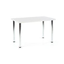 'MODEX 120 Table, Top Color - White, Legs - Chrome'