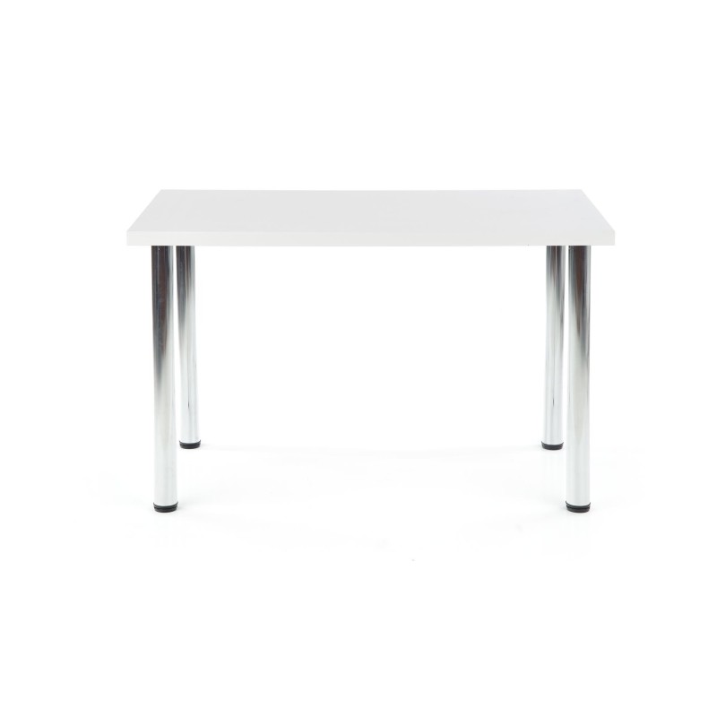 'MODEX 120 Table, Top Color - White, Legs - Chrome' 'MODEX 120 Table, Top Color - White, Legs - Chrome'