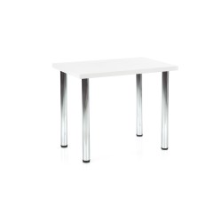 'MODEX 90 table color top - white, legs - chrome'