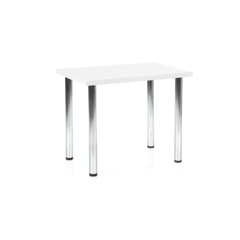 'MODEX 90 table color top - white, legs - chrome'