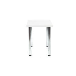 'MODEX 90 table color top - white, legs - chrome' 'MODEX 90 table color top - white, legs - chrome'