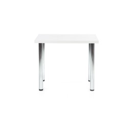 'MODEX 90 table color top - white, legs - chrome' 'MODEX 90 table color top - white, legs - chrome'