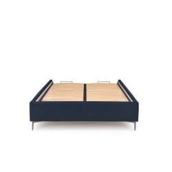 'MODULO Bed Frame 160 - Navy Blue Monolith 77 Upholstery'