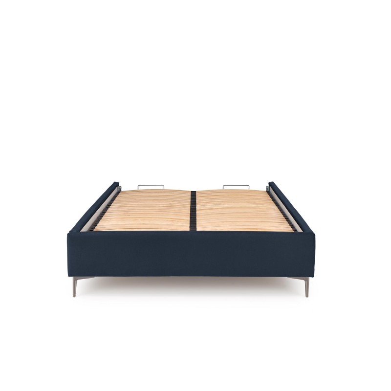 'MODULO Bed Frame 160 - Navy Blue Monolith 77 Upholstery' 'MODULO Bed Frame 160 - Navy Blue Monolith 77 Upholstery'