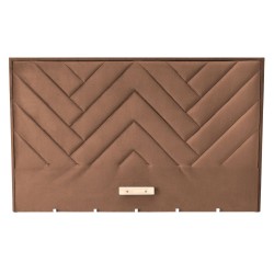 'MODULO W1 Bed 160 - Beige Headboard Upholstered in Monolith 09 Fabric'