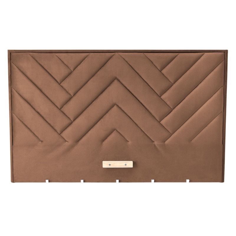 'MODULO W1 Bed 160 - Beige Headboard Upholstered in Monolith 09 Fabric'