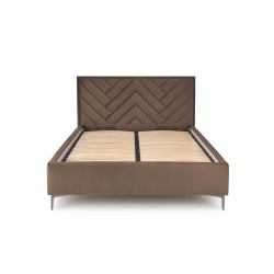 'MODULO W1 Bed 160 - Beige Headboard Upholstered in Monolith 09 Fabric' 'MODULO W1 Bed 160 - Beige Headboard Upholstered in Monolith 09 Fabric'
