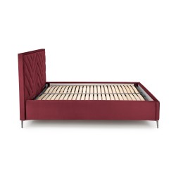'MODULO W1 Bed 160 - Burgundy Headboard Monolith 59 Upholstery' 'MODULO W1 Bed 160 - Burgundy Headboard Monolith 59 Upholstery'
